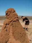 Stephen & Termite Mound in Australia