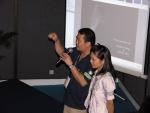 Stephen & I making speech before our presentation, HKDRT, 2010